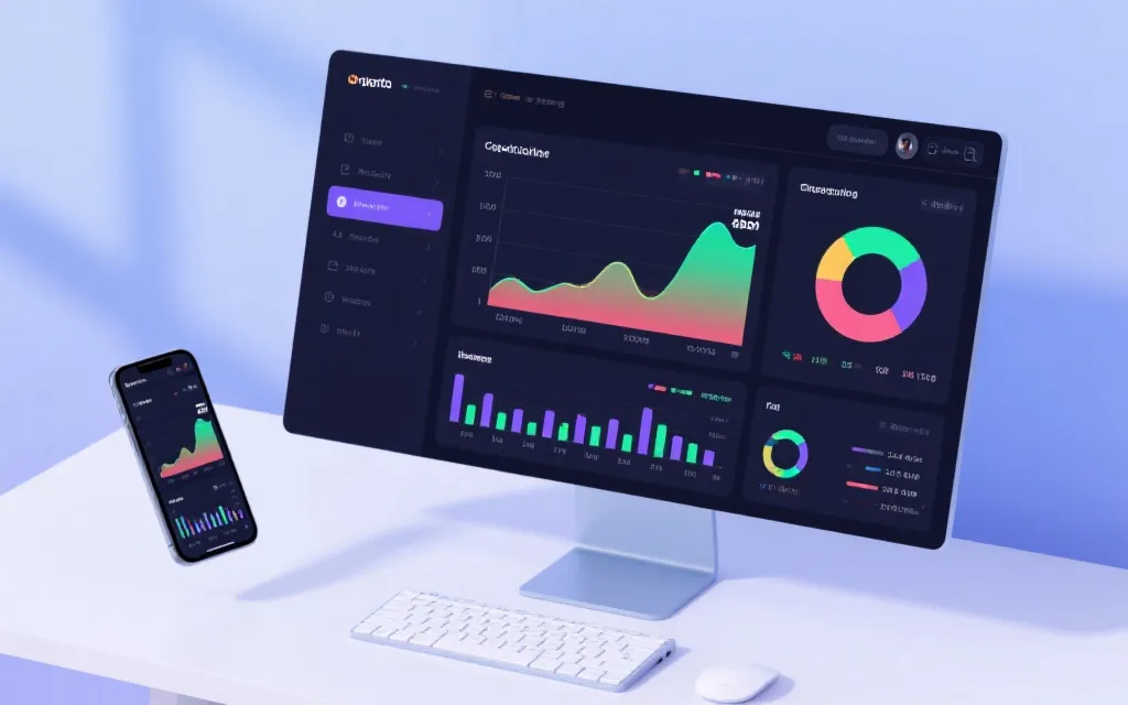 数据可视化与交互界面示意图